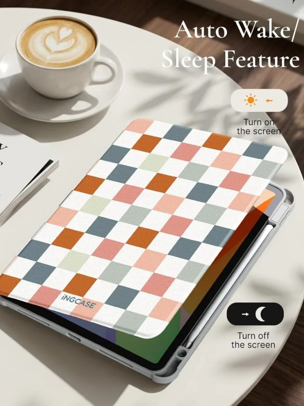 360 Rotating Folio Case for iPad with Pencil Holder - Smart Design & Versatile